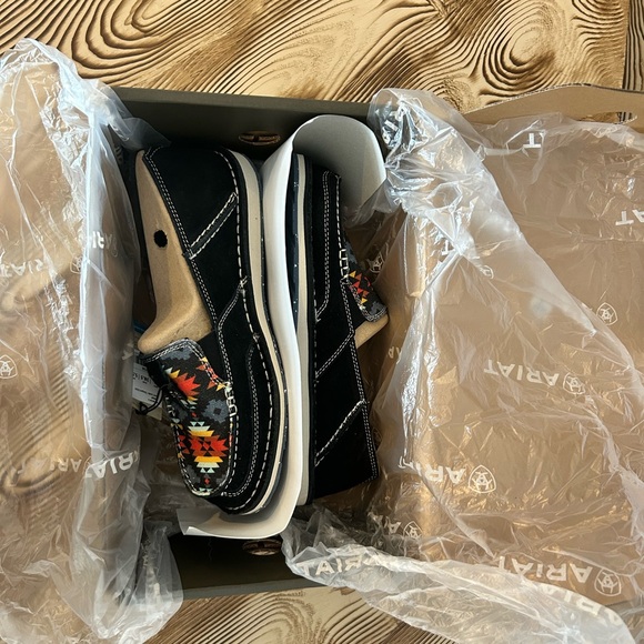 Ariat Cruiser Black Suede/ Deepest Aztec - Picture 6 of 9